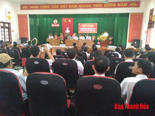 Đại biểu HĐND tỉnh tiếp xúc cử tri tại huyện Nông Cống