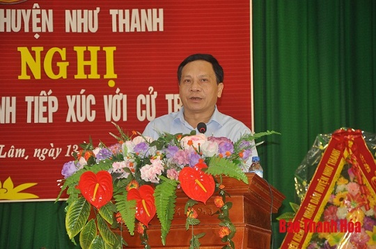 Đại biểu HĐND tỉnh tiếp xúc cử tri huyện Như Thanh