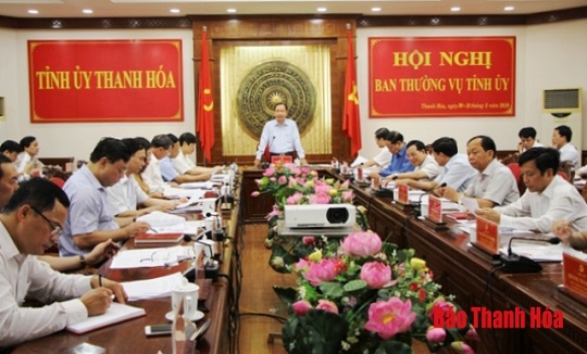 Thường trực Tỉnh ủy thống nhất các hoạt động kỷ niệm 50 năm thực hiện Di chúc của Chủ tịch Hồ Chí Minh và cho ý kiến vào một số nội dung quan trọng khác
