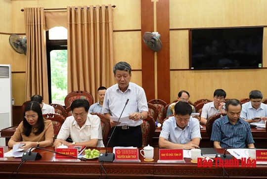 Ủy ban Pháp luật của Quốc hội làm việc với tỉnh Thanh Hóa về việc sắp xếp đơn vị hành chính cấp xã