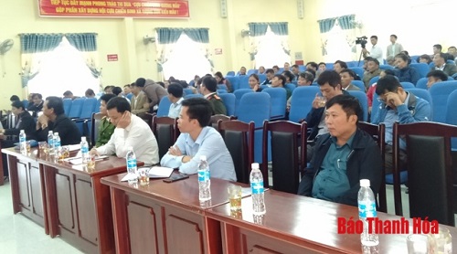 Đại biểu HĐND tỉnh tiếp xúc cử tri huyện Nông Cống