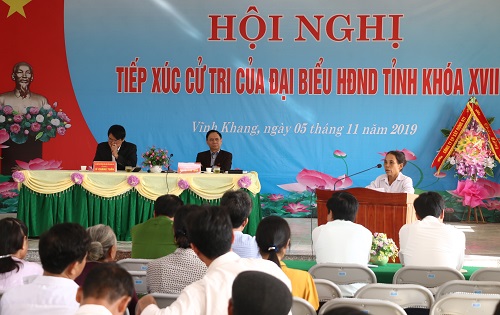 Đại biểu HĐND tỉnh tiếp xúc cử tri huyện Vĩnh Lộc