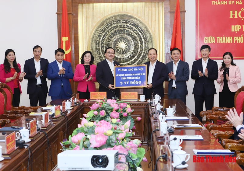 Thúc đẩy hợp tác, phát triển giữa Thủ đô Hà Nội và tỉnh Thanh Hóa