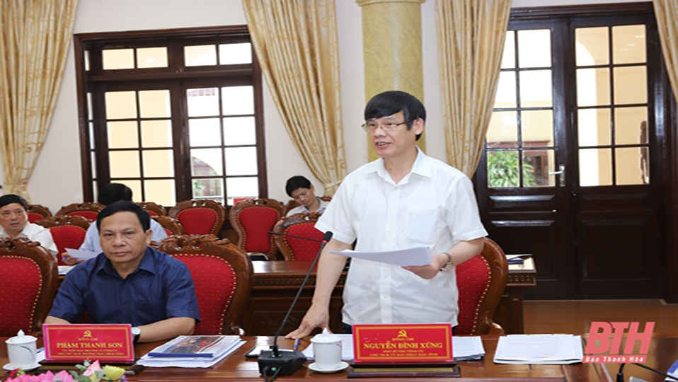 Ban Thường vụ Tỉnh ủy Thanh Hóa cho ý kiến đối với các dự án khánh thành và khởi công chào mừng Đại hội Đảng bộ tỉnh lần thứ XIX