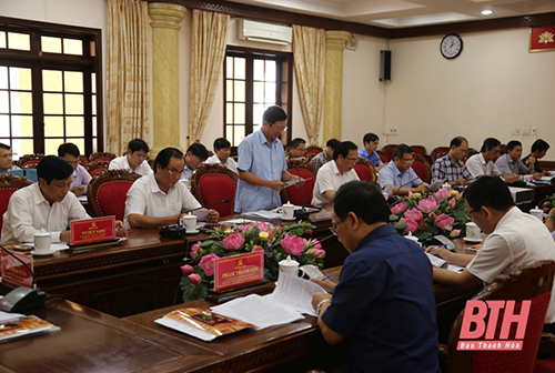 Thường trực Tỉnh ủy duyệt các nội dung Đại hội đại biểu Đảng bộ huyện Cẩm Thủy lần thứ XXVI
