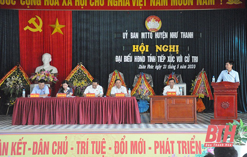 Đại biểu HĐND tỉnh tiếp xúc cử tri huyện Như Thanh