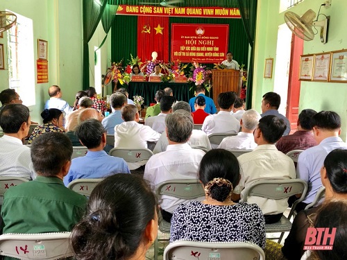 Đại biểu HĐND tỉnh tiếp xúc cử tri huyện Đông Sơn