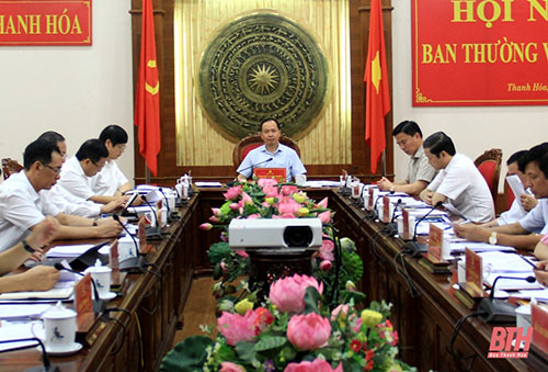 Ban Thường vụ Tỉnh ủy Thanh Hóa cho ý kiến vào một số quy hoạch và nội dung liên quan đến Đại hội Đảng bộ tỉnh lần thứ XIX