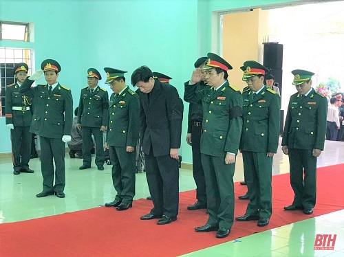 Đoàn công tác tỉnh Thanh Hóa tham dự lễ viếng và truy điệu 13 cán bộ, chiến sỹ hy sinh tại thủy điện Rào Trăng 3