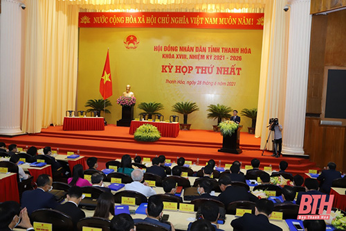 Kỳ họp thứ Nhất, HĐND tỉnh Thanh Hoá khóa XVIII, nhiệm kỳ 2021-2026
