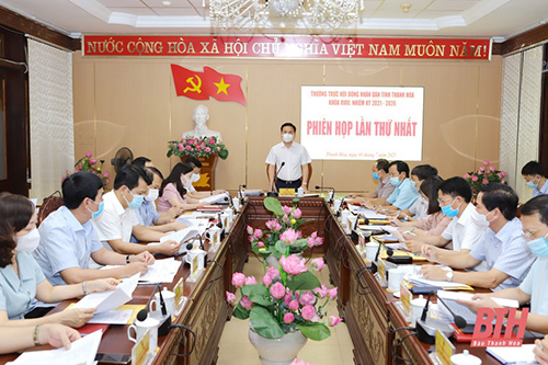 Thống nhất chương trình kỳ họp thứ Hai, HĐND tỉnh Thanh Hoá khóa XVIII, nhiệm kỳ 2021- 2026