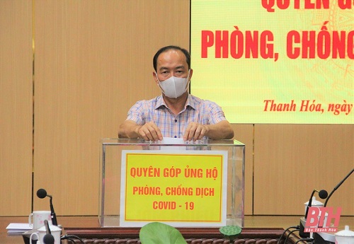Văn phòng Đoàn ĐBQH và HĐND tỉnh Thanh Hóa ủng hộ công tác phòng, chống COVID-19