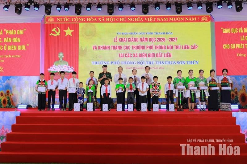 Khai giảng năm học 2026-2027 và khánh thành Trường Phổ thông Nội trú TH&THCS Sơn Thủy