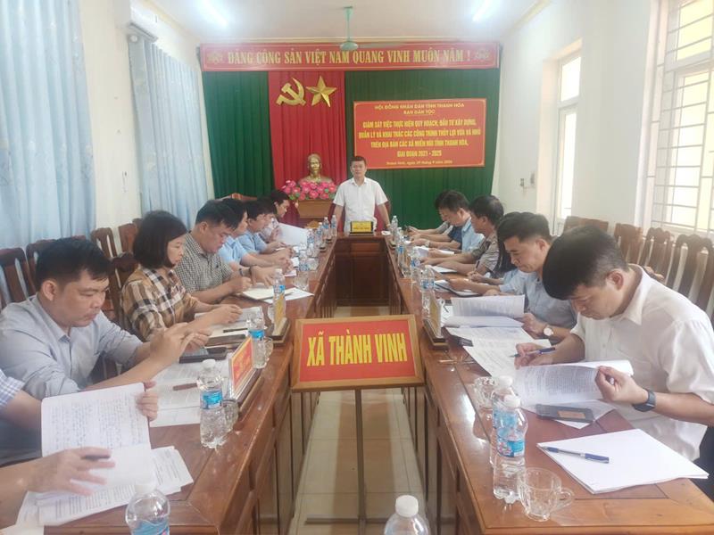 Trưởng Ban Dân tộc HĐND tỉnh Kết luận buổi làm việc