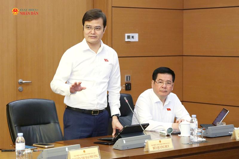 ĐBQH Bùi Quang Huy (Gia Lai) phát biểu thảo luận tổ