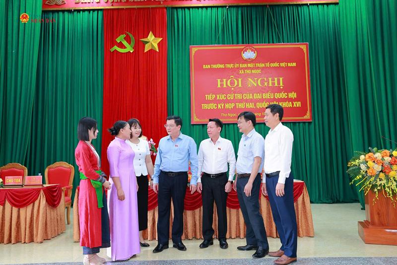 ĐBQH tỉnh Thanh Hóa tiếp xúc cử tri các xã Thọ Ngọc, Xuân Hòa