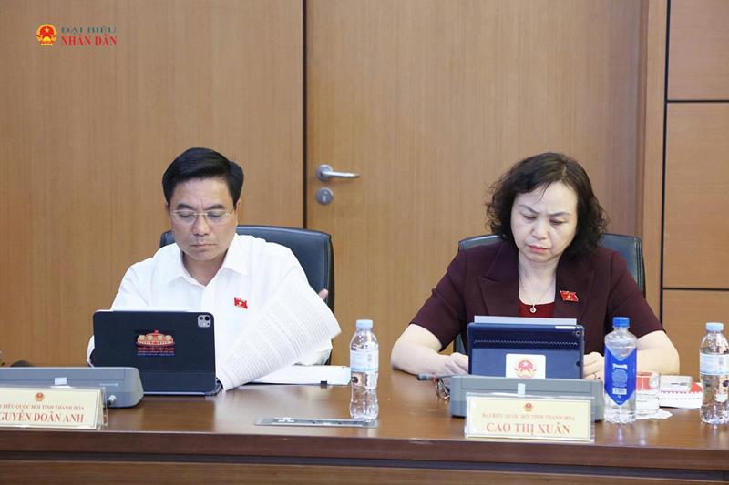 Phó Chủ tịch Quốc hội, Thượng tướng Nguyễn Doãn Anh và các ĐBQH tham dự thảo luận tổ