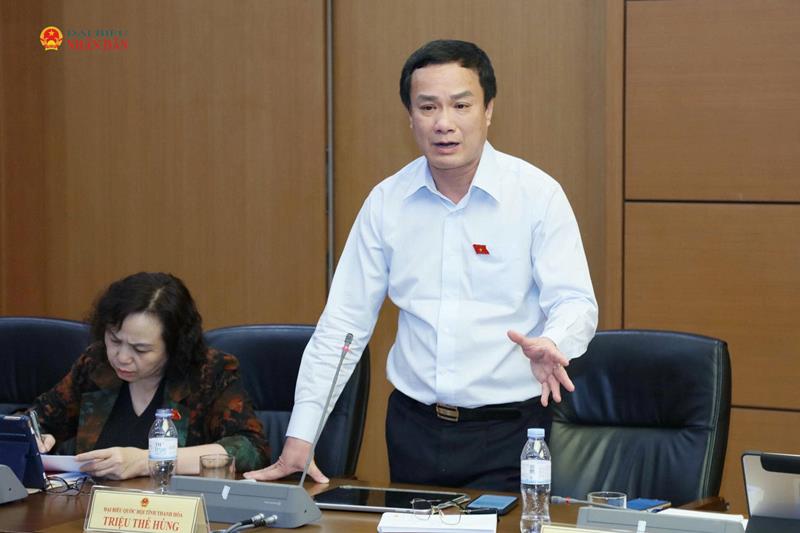 ĐBQH Triệu Thế Hùng (Thanh Hóa) phát biểu thảo luận tổ