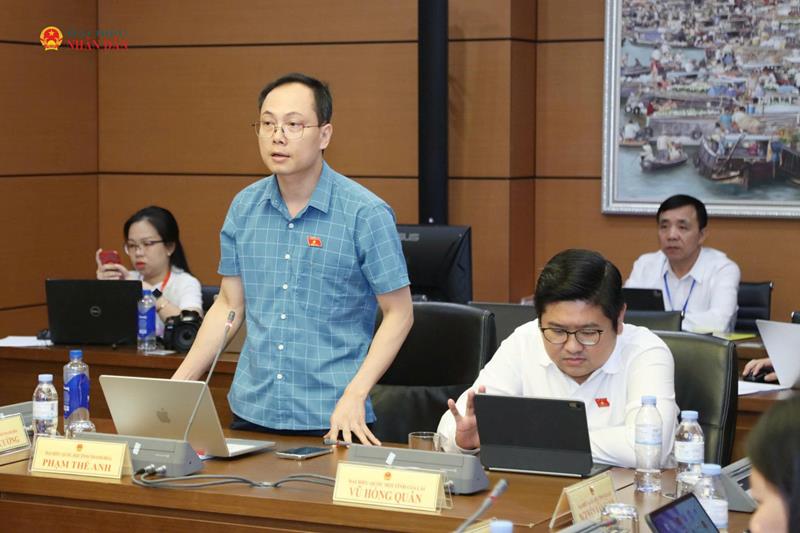 ĐBQH Phạm Thế Anh (Thanh Hóa) phát biểu thảo luận tổ