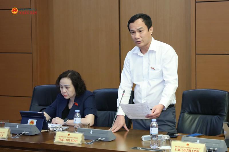 ĐBQH Triệu Thế Hùng (Thanh Hóa) phát biểu
