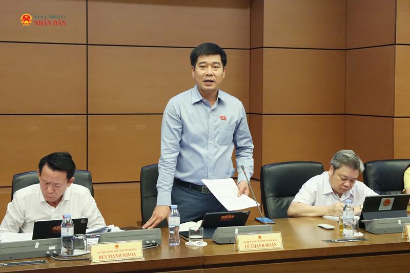 ĐBQH Lê Thanh Hoàn (Thanh Hóa) phát biểu thảo luận tổ