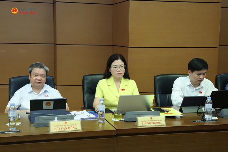 Các ĐBQH tham dự thảo luận tổ