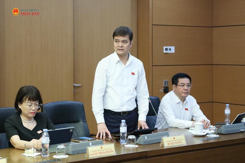 ĐBQH Bùi Quang Huy (Gia Lai) phát biểu thảo luận tổ