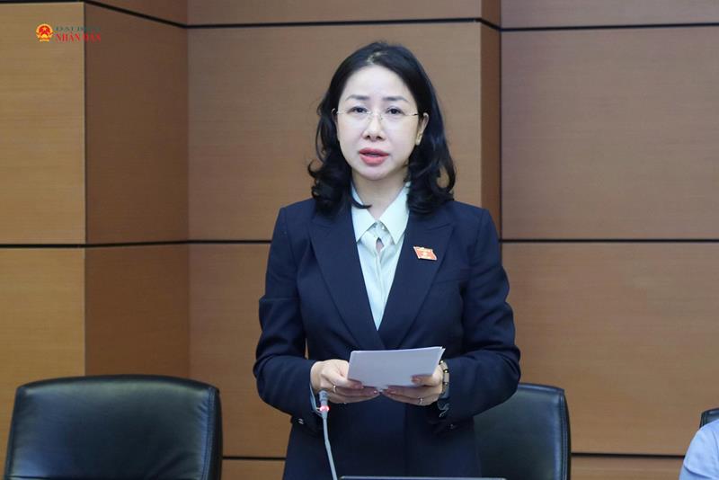 ĐBQH Phan Thị Thùy Linh (Thanh Hóa) phát biểu tại Tổ 13