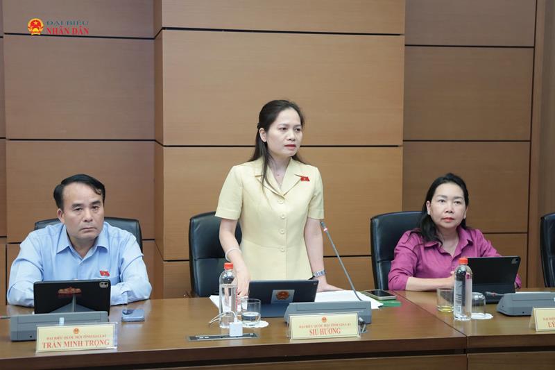 ĐBQH Siu Hương (Gia Lai) phát biểu thảo luận tổ