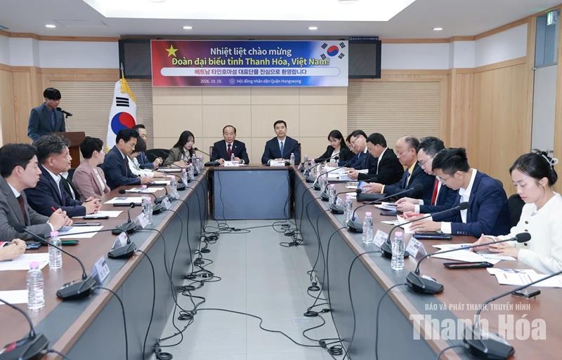 Quan tâm hỗ trợ kết nối thúc đẩy hợp tác Thanh Hóa - Hàn Quốc