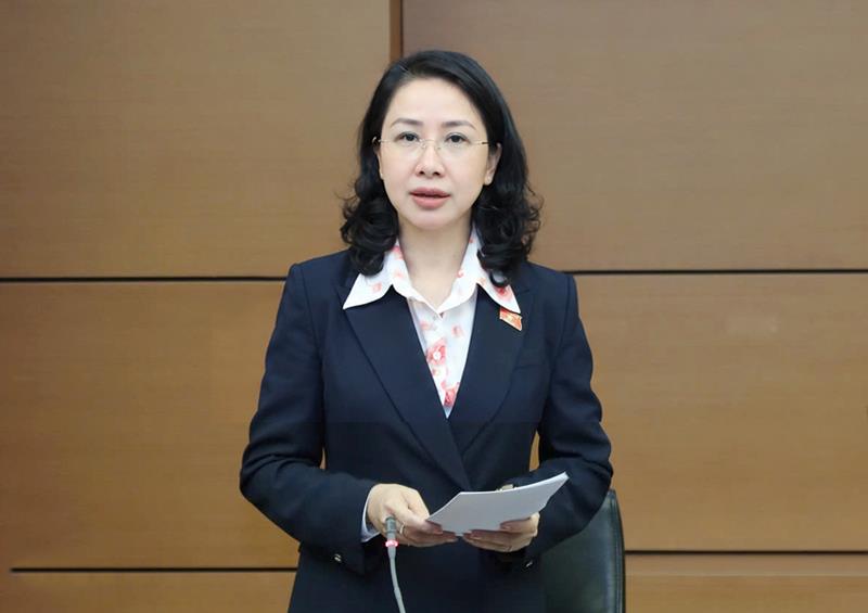 ĐBQH Phan Thị Thùy Linh (Thanh Hóa) phát biểu thảo luận