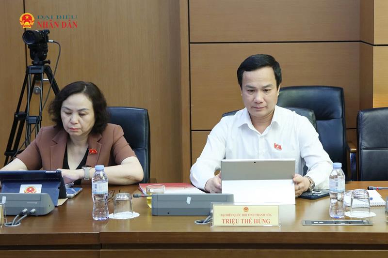 Các ĐBQH tham dự thảo luận tổ