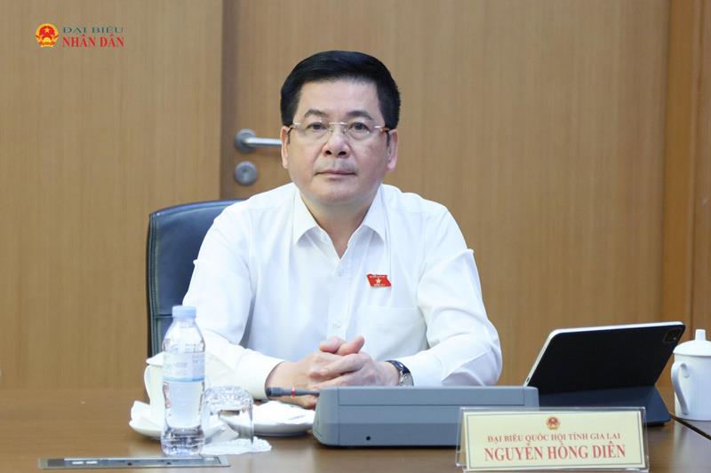 Phó Chủ tịch Quốc hội Nguyễn Hồng Diên dự thảo luận tổ