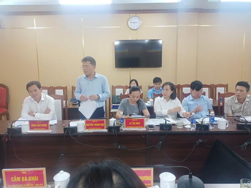 (Chủ tịch UBND xã Kim Tân Nguyễn Thanh Hào báo cáo)