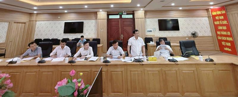 Đại diện lãnh đạo Sở Xây dựng phát biểu ý kiến