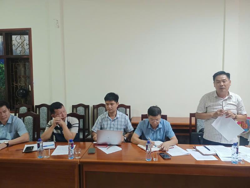 Đại diện Sở nông nghiệp và Môi trường phát biểu