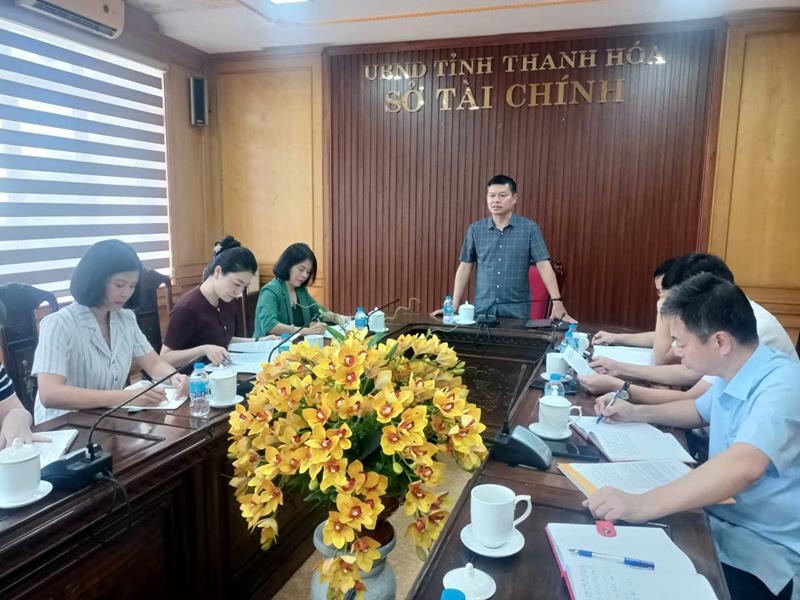 Trưởng Đoàn Kết luận buổi làm việc với Sở Tài chính