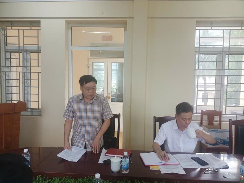 Lãnh đạo Đoàn khảo sát phát biểu ý kiến