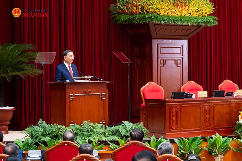 Tổng Bí thư, Chủ tịch nước Tô Lâm phát biểu bế mạc Hội nghị Trung ương 4, khóa XIV